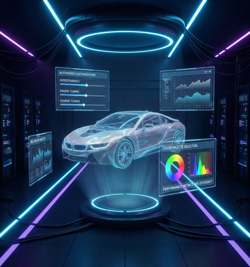 网红主播AI改装汽车视频设计